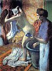 Breakfast after the Bath II by Edgar Degas